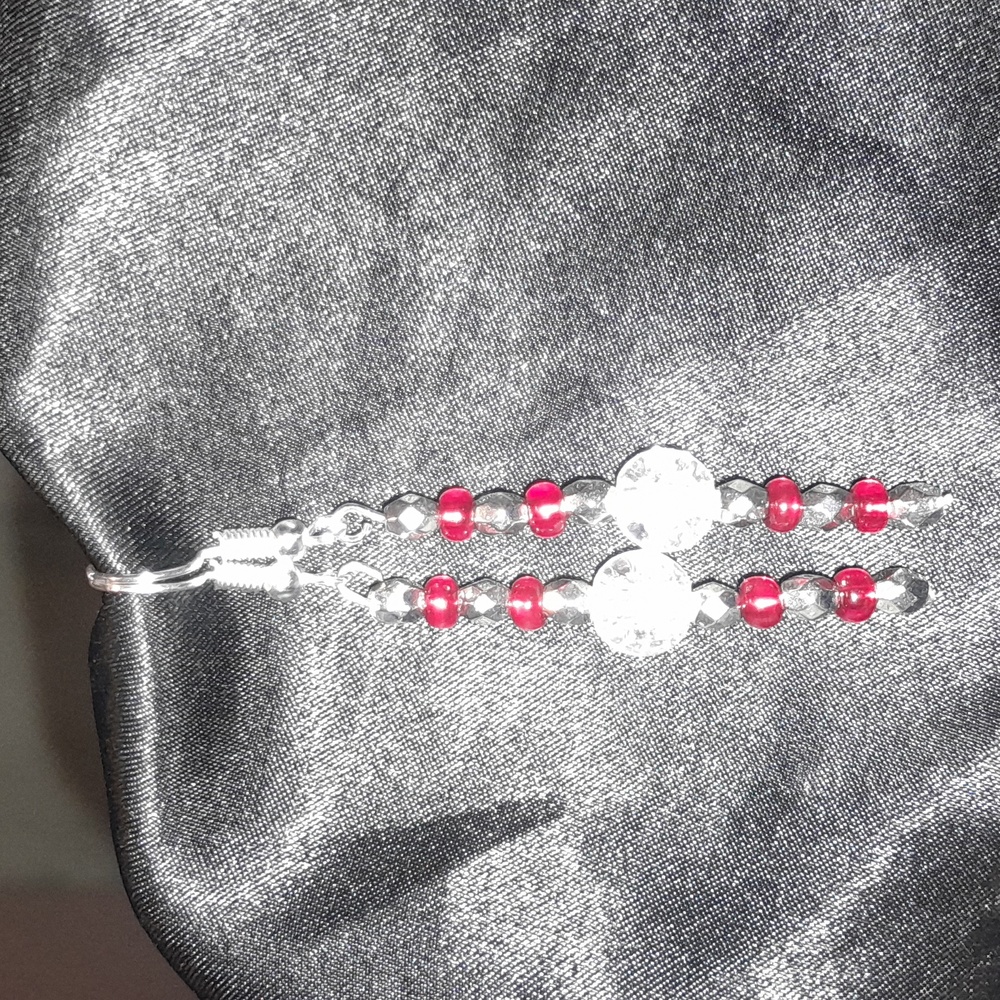 Handmade Czech Glass Bead Earrings